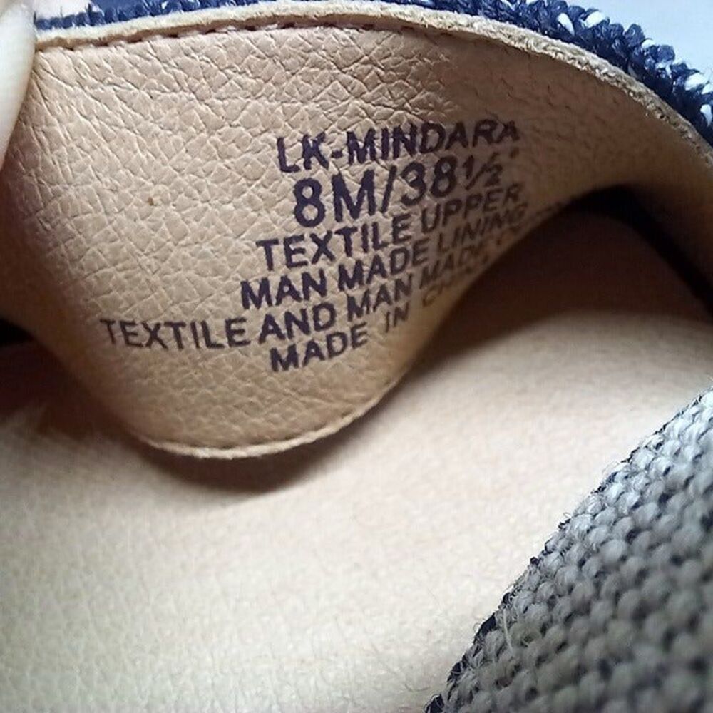 Lucky Brand Mindara Size 8 Woven Espadrille Wedge-Elastic Ankle Band-Jute-NWOT - Picture 9 of 9